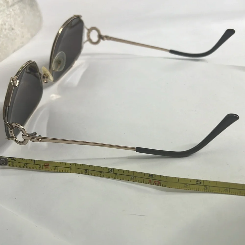 Vintage Christian Dior Eyeglasses Sunglasses Goldtone Frames